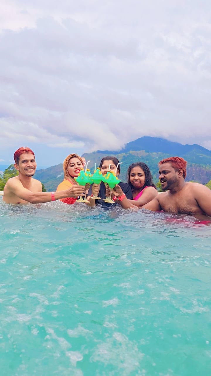 Happy travelers
